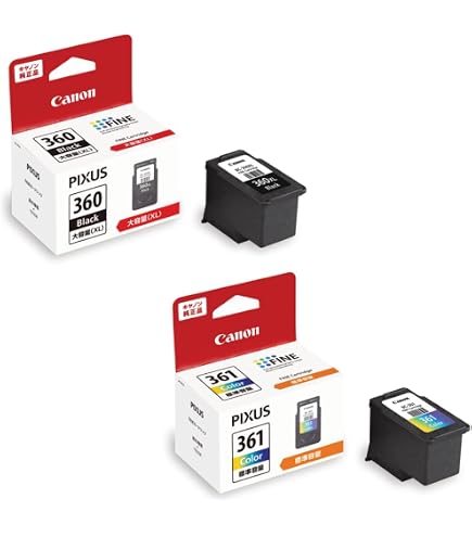 Amazon.co.jp: 【セット買い】Canon 純正 インクカートリッジ BC-360XL