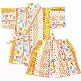 (ファンファン) FUN fun 甚平 女の子 子供 キッズ 水風船 イエロー 120