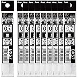ぺんてる 多機能ボールペン替芯 ビクーニャ 0.7mm XBXS7-A 黒 10本