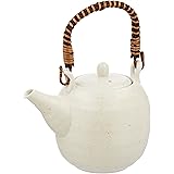 美濃焼 土瓶 茶こし付 粉引風 583-9-41E