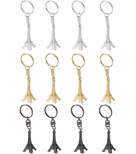 Amazon.co.jp: Outus 15ピース レトロ装飾エッフェル塔キーチェーン