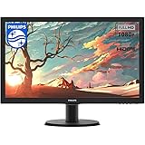 【整備済み品】フィリップス 液晶モニター PHILIPS 243V5QHAB 23.6インチ FHD 1920*1080 LED 液晶ディスプレイ HDMI /VGA/DVI 60Hz PS5 Switch対応 (24インチ)