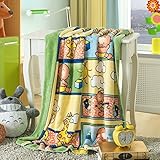 Animal Design Printed Double Sides Thick Animal Gold Mink Fleece Super Soft Baby Toddler Boys Girls 