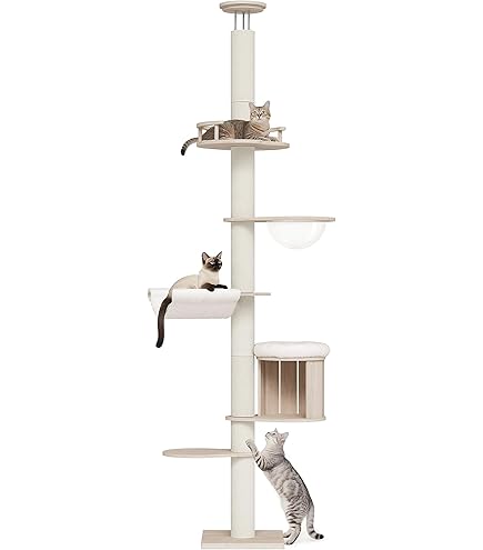 Amazon | OPPO CatForest-2 ホワイト 賃貸OK 工具不要 突っ張り