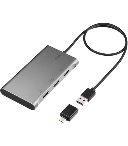 Amazon.co.jp: サンワサプライ USB-HDMIディスプレイアダプタ 4K対応