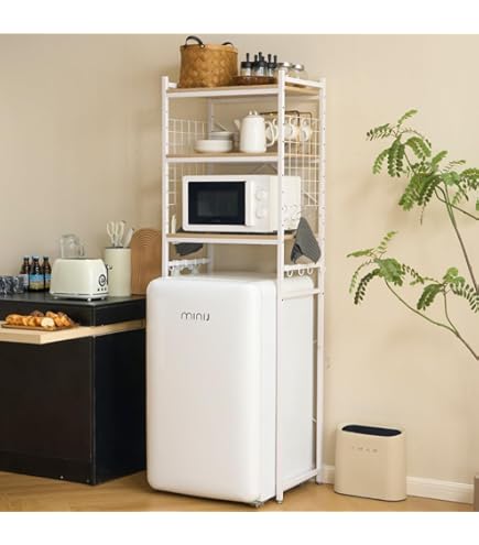 Amazon.co.jp: UTIMIU 冷蔵庫ラック ゴミ箱上ラック 幅60×奥行40×高さ