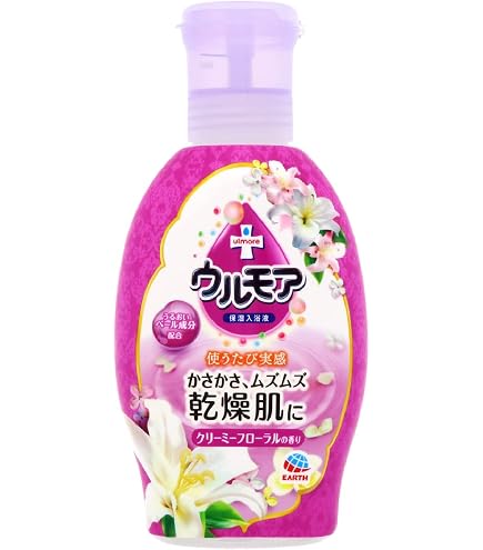 Amazon | 保湿入浴液ウルモア クリーミーローズ [600mL] | ウルモア