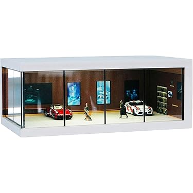 ミニカー専用ジオラマ：1/43 鉄骨造タイプガレージ／アクセサリー6点付属！ ミニカー専用ジオラマ：1/43 鉄骨造タイプガレージ／アクセサリー6点