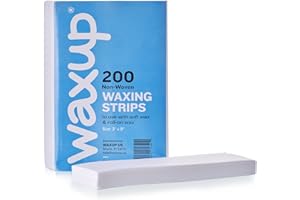 waxup Non-Woven Wax Strips 3x9, Disposable Large Waxing Strips, Use with Soft Wax for Hair Removal, Ideal for Facial Small Ar