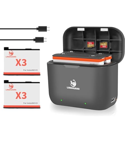 Amazon | Vemico 360 ONE X3バッテリー 2*1800mAh大容量電池 ONE X3 