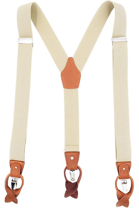 Mens Button End Suspenders Braces - 1 