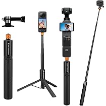 Amazon | K&F CONCEPT DJI osmo pocket4/3 自撮り棒 目に見えない