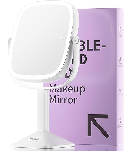 FPD スマート 卓上 鏡 ライト付き 女優ミラー AI 肌診断