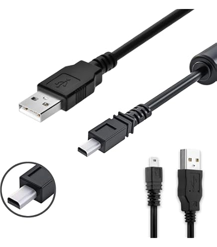 Cavo USB Dati E Ricarica Per Iriver H120 H140 IHP120 IHP140 PMP-120 PMP-140, Lunghezza 1,5 Metri, Connettore Y Per Trasferimento E Alimentazione - 3