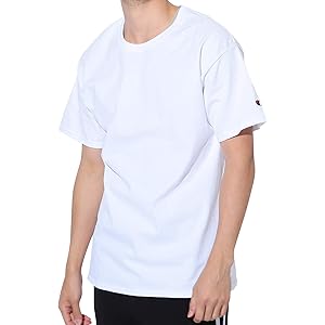 Champion(チャンピオン) Authentic ベーシックTシャツ メンズ 半袖 コットン 無地