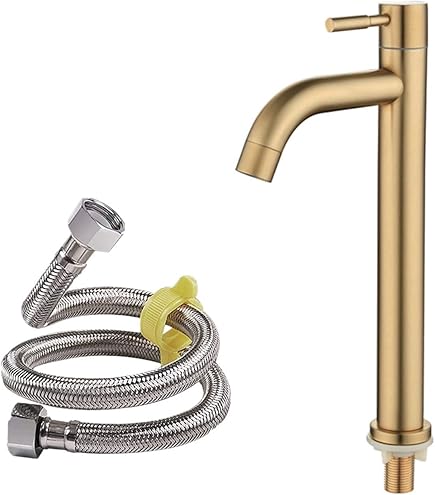 Amazon | カクダイ ビールサーバー型水栓 トール ゴールド 721-240-G