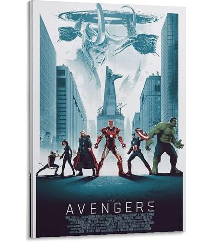Amazon.co.jp: 【フレーム付-黒-】 映画ポスター アベンジャーズ