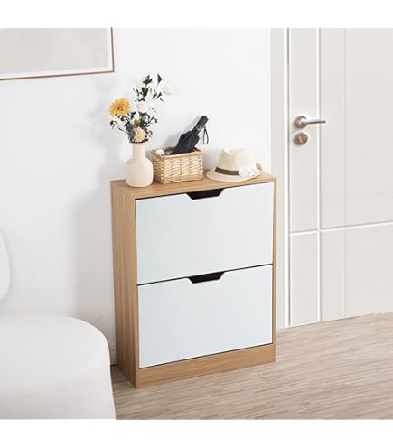 Amazon｜【鏡タイプ】下駄箱 シューズラック 3段 靴箱 幅60×奥行17×高