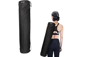 YANYULI ヨガマットバッグ ヨガマット収納バッグ ヨガ用品 長さ72cm×直径16cm 保管 収納バッグ 軽量 防水性 ファスナー全開 持ち運び便利 耐摩耗性ホルダー 調節可能なストラップ付き 学校 ジム 競技会 部活 旅行 アウトドア ピラティス 瞑想