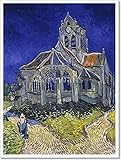 The Church in auvers-sur-oise , View from the Chevet用紙印刷壁アート 24in. x 18in.