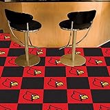 Louisville Cardinals NCAAチームロゴカーペットタイル