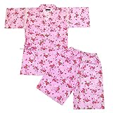 甚平スーツ キッズ ベビー 男の子 女の子 子供 夏物 ドラゴン 金魚 ネコ タヌキ イチゴ fo-jib 110 No.10