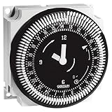 Grasslin by Intermatic FM1QTUZ-240U 24-Hour 21A, SPDT Electromechanical Timer Module with Battery Ba