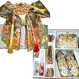 七五三 絵羽柄結び帯はこせこセット 3サイズ6色/M(5歳用18cm) 黒