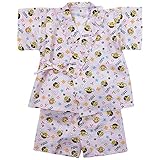 《盛夏 甚平》(ジンベイ) 日本製ベビー女児 リップル生地阪神タイガーストラッキー柄甚平スーツ 80cm/PK NO.OG-75579