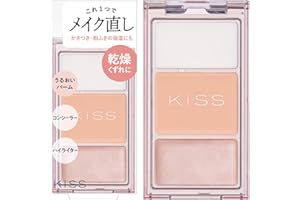 KiSS(キス) メイクリタッチパレットN 01 乾燥くずれタイプ 3.1g マルチバーム・コンシーラー・ハイライターの3つの機能が1つになったメイク直しパレット