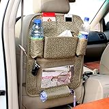 車用収納ポッケト カーポケット カーシートポッケト ティッシュケース ボトルポケット A4ファイス 雑誌入れ メッシュポケット スマホ iPad収納ポケット フック付 多機能 車内小物 整理 収納袋 