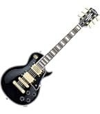 Amazon | K-GARAGE スピーカー付ミニギター LPタイプ SLP-180 ブラック