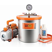 Amazon.co.jp: BACOENG 3ガロン真空チャンバーキット 3.6CFM 1