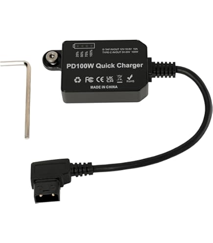 Amazon | HangTon D-TapからUSB-C PD 100W電源変換アダプター（ソニー