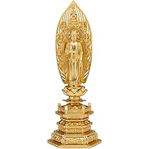 Amazon｜仏壇屋 滝田商店 舟阿弥陀如来(浄土宗) 合金製 中(高さ