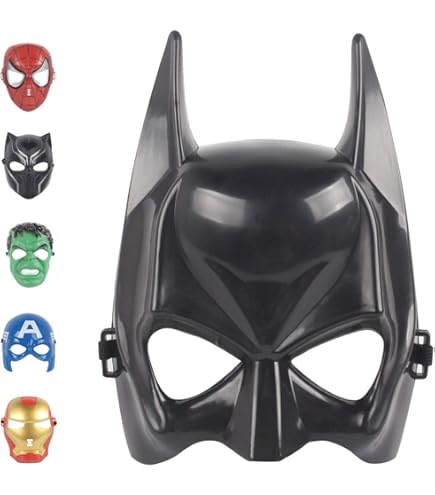 Batman Gear-Up Utility Belt & Mask Costume Set - With Foam Batarangs & Smoke Pellets, Roleplay Toy For Kids 4+