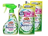 【まとめ買い】バ ス マ ジ ッ ク リ ン 泡立ちスプレー SUPERCLEAN グリーンハーブの香り 本体×1個+替×2個