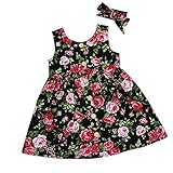 (プタス)Putars ベビー服 子供服 女の子 ワンピース ドレス ノースリーブ 花柄 バラ柄 可愛い オシャレ 通園 発表会 旅行 記念日 プレゼント 18ヶ月-5歳