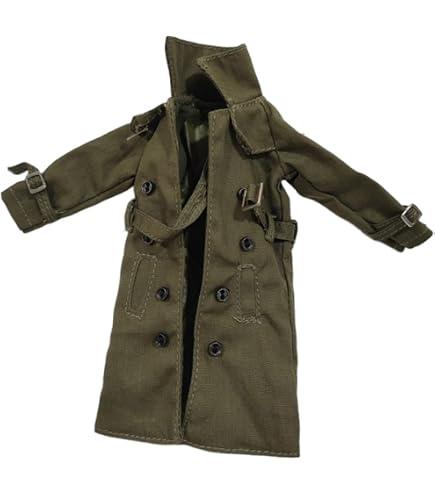 Amazon.co.jp: 1/12スケール素体服 4色ダブルブレストミッドレングス