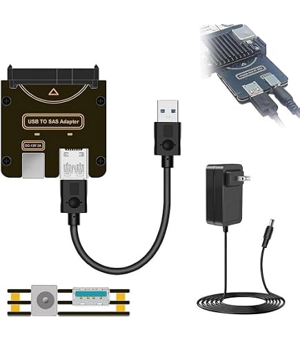 Amazon.co.jp: cablecc 29ピン SFF-8482 SAS - USB 3.0 5Gbps