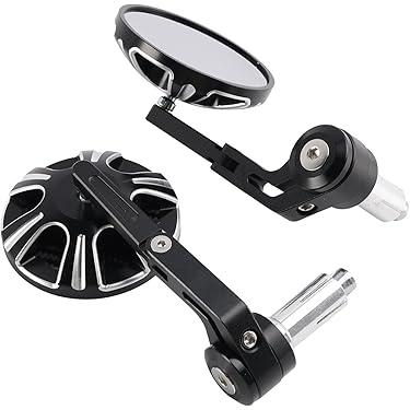 カーボンファイバー バイクミラー 角型　【片側】 楽天市場】ミラー（対応車種メーカー汎用タイプ）（パーツ