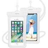 【最新版 ＆ 指紋認証/Face ID認証対応】 防水ケース スマホ用 （ 2枚セット ） IPX8認定 完全保護 防水携帯ケース 完全防水 タッチ可 顔認証 気密性抜群 iPhone11/iPhoneXR/X/8/8plus/Android 6.5