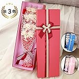 Felimoa くまのぬいぐるみ 花束 ブーケ くま束 (クマをあしらったベアーブーケ) 誕生日 結婚 出産 入学 卒業 母の日 クリスマスプレゼントに最適！ (赤)