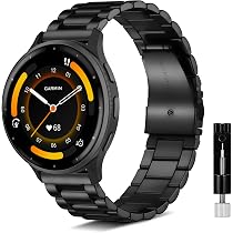 Amazon.co.jp: [KeeFos] 22mm バンド Garmin Venu 4 45mm対応(ブラック