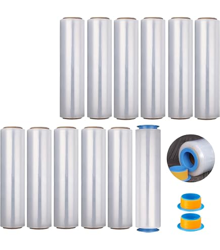 Amazon | ストレッチフィルム 500mm×300m 15μ 相当品 厚み 12μ 強化 