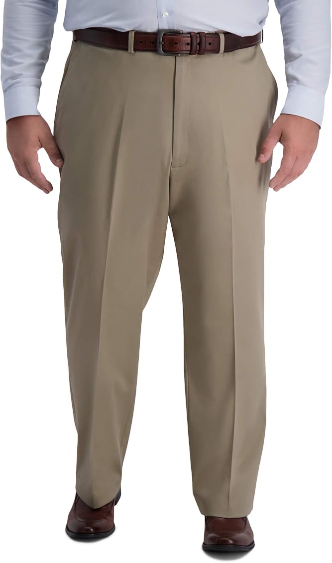 Flat Front Expandable Waist Pant 