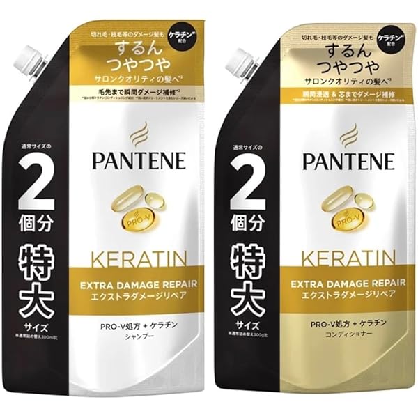 Amazon | パンテーン シャンプー& コンディショナー つめかえ 超特大