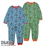 (ディラッシュ) DILASH 長袖パジャマ（車柄） 80 ブルー