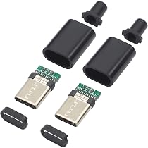 オーディオファン USB-Cコネクタ オス type-C DIY自作部品