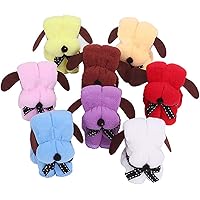 HIRAISM プチギフト ミニ タオル ハンカチ 犬 退職 結婚式 クリスマス 景品 個別包装 子犬タイプ 45個セット